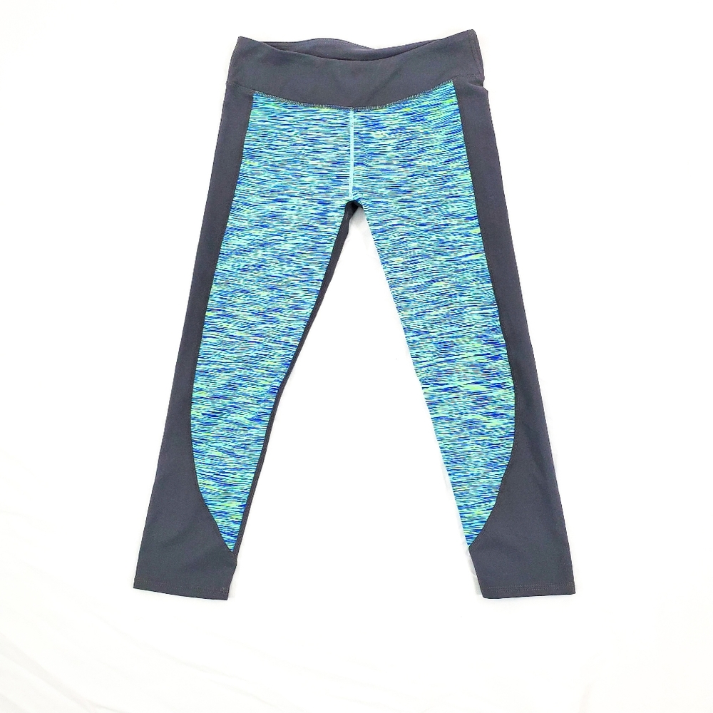 Fabletics Gray and Blue Workout Leggings Size XS
